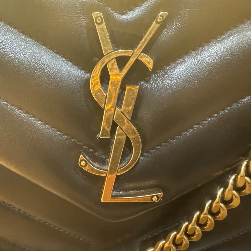 SOLD Authentic Yves Saint Laurent Black Quilted Leather Bag Medium